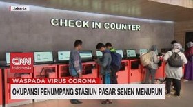VIDEO: Okupansi Penumpang Stasiun Senen Menurun