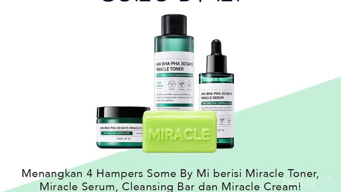 [GIVEAWAY ALERT] Beautynesia Bagi-bagi Hampers Dari Some By Mi Gratis, Ikutan Yuk Ladies!