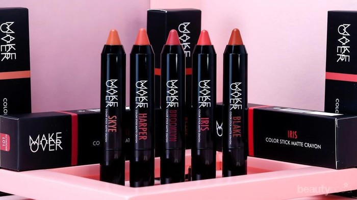 Warna Nude yang Cantik dari Lipstik Make Over Color Stick Matte Crayon