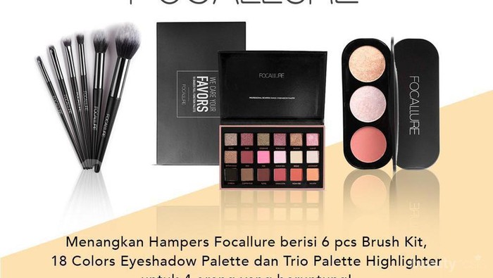 [GIVEAWAY ALERT] Mau Makeup Gratis? Ikutan Giveaway Beautynesia Berhadiah Hampers Focallure Yuk!