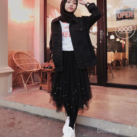 Skirt Outfit Casual Ootd Fashion Hijab Padu Padan Rok Style Hijab