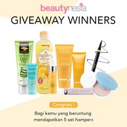 [GIVEAWAY ALERT] 5 Pemenang Beautynesia Hampers! Intip disini yuk!