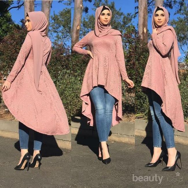 5 Inspirasi Style Hijab Kondangan dengan Celana Jeans, Tetap Kece Lho!