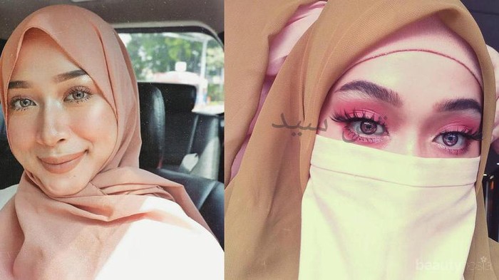 Inspirasi Riasan Tasya Sayeed, Wanita Bercadar yang Pernah Viral Lewat Eye Makeup