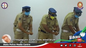 VIDEO: Gaya Polisi India Ajak Warga Cuci Tangan Cegah Corona