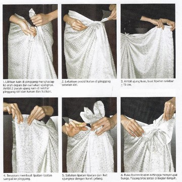 Model dan Tutorial Rok Lilit Simple dan Cantik untuk Kondangan