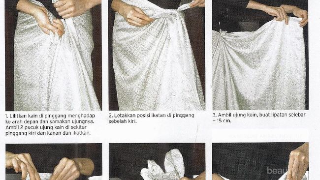  Model  dan Tutorial Rok  Lilit  Simple dan Cantik untuk  Kondangan