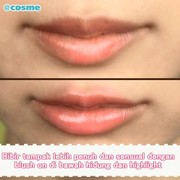 Bibir tampak lebih penuh dan sensual dengan blush on di bawah hidung dan highlight