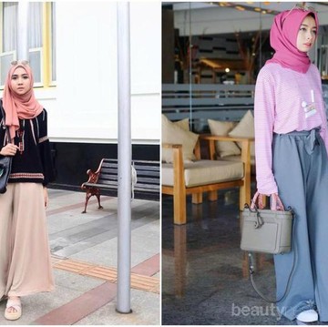 Tampil Kekinian dengan Mix and Match Celana Palazzo Hijab Ala Selebgram Yuk!