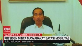 VIDEO: Presiden Minta Masyarakat Batasi Mobilitas