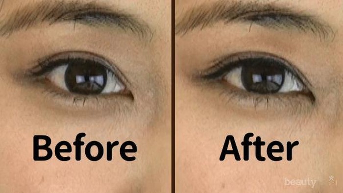 Mudah dengan sedikit bantuan Teknik eye liner untuk membuat mata besar