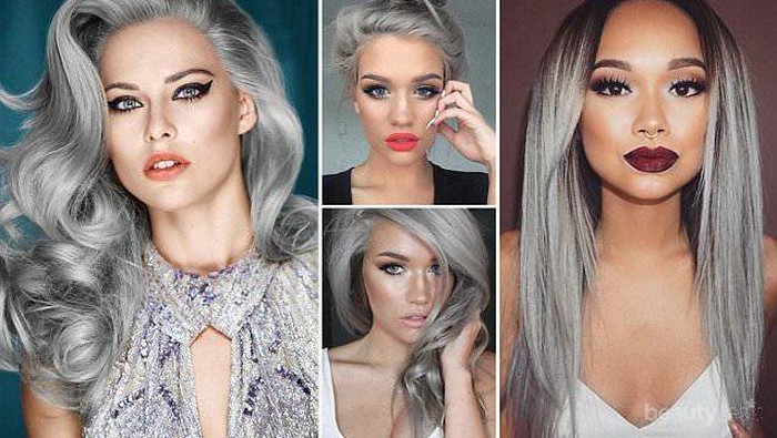 Yuk, Intip Inspirasi Cat Rambut Warna Grey yang Paling Populer di 2017