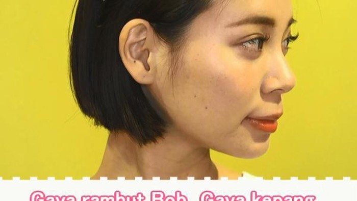 Gaya rambut Bob  Gaya kepang pompadour yang mudah