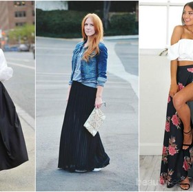 Untuk Kuliah Hingga Liburan ke Pantai, Kamu Bisa Coba Berbagai Gaya dengan Maxi Skirt Hitam Ini!