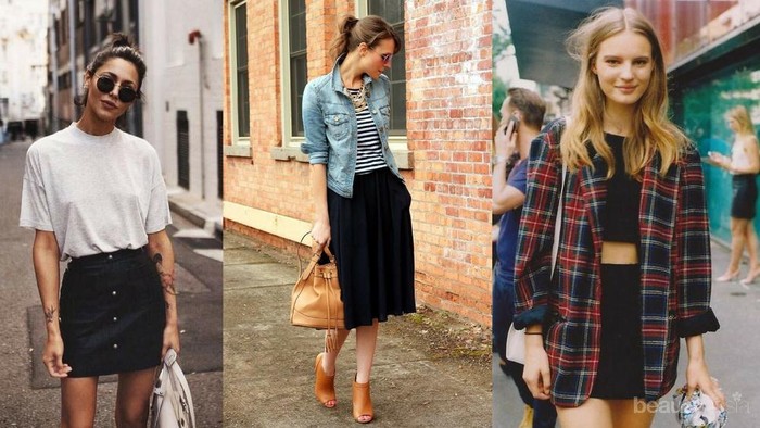 Stylish Tanpa Ribet, Ini Gaya dengan Rok Hitam untuk Penampilan Kasual Sehari-hari! Stylish Tanpa Ribet, Ini Gaya dengan Rok Hitam untuk Penampilan Kasual Sehari-hari!