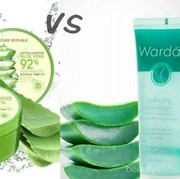 Pilih Mana? Nature Republic VS Wardah Hydrating Aloe Vera Gel