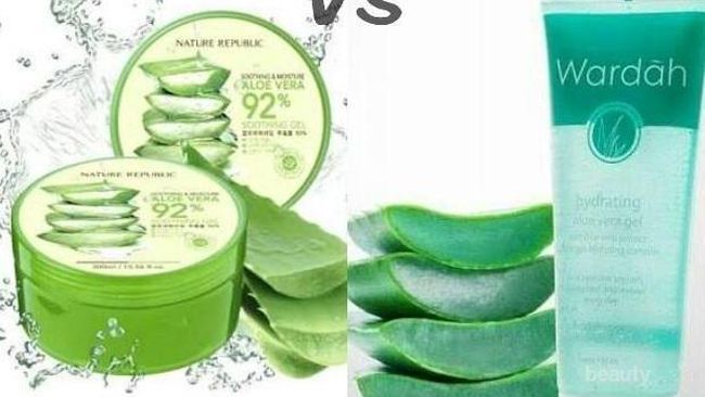 Pilih Mana Nature Republic Vs Wardah Hydrating Aloe Vera Gel