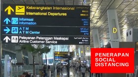 VIDEO: Penerapan Social Distancing di Bandara