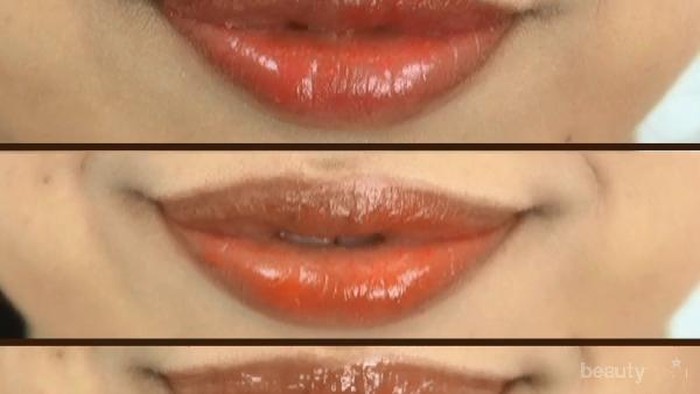 Tidak bisa dipisahkan dari make up musim gugur dan dingin Perbandingan memakai 3 lipstik merah