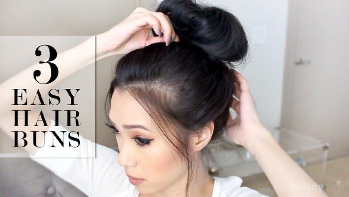 Bikin Gaya Rambut Bun Hair Hanya dengan 3 Langkah? Cek di Sini!