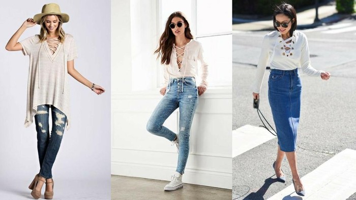 Ingin Mencoba Atasan Lace Up untuk Sehari-hari? Begini Tips Padu Padannya!