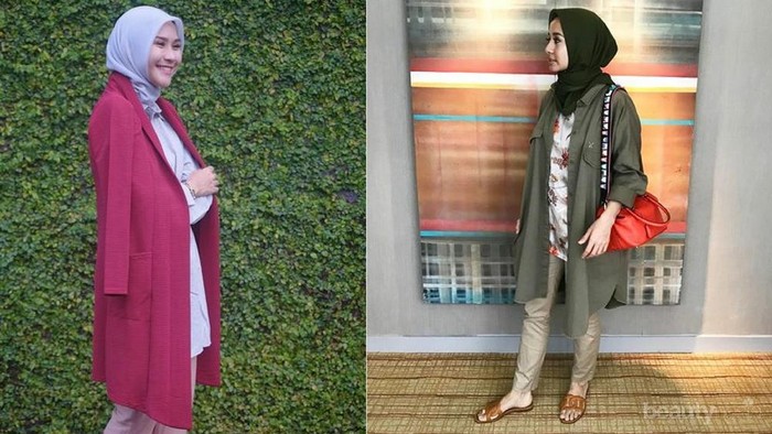 Inspirasi Gaya Hijab dengan Outer ala Artis Indonesia