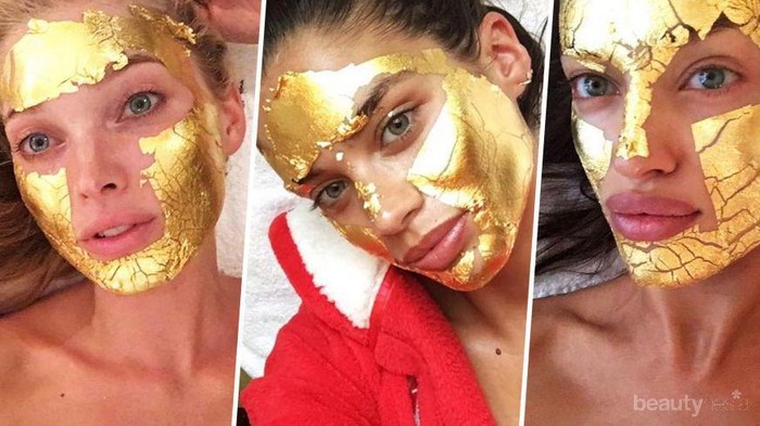 Masker Emas untuk Mendapatkan Wajah Glowing ala Model Victoria Secret