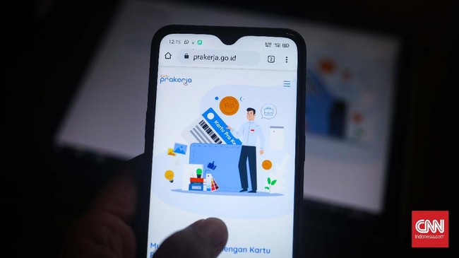 Pemerintah luncurkan situs resmi Kartu Prakerja, Jakarta, Jumat, 20 Maret 2020. CNNIndonesia/Safir Makki
