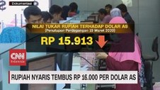 VIDEO: Rupiah Nyaris Tembus Rp 16 Ribu Per Dolar AS