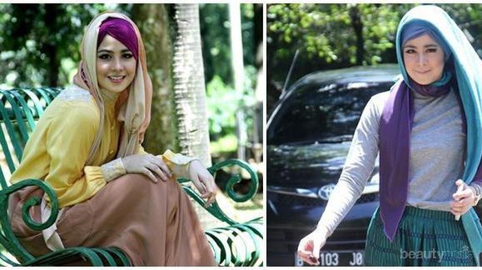 Style Hijab Monoton? Ini Tutorial Hijab Dua Warna yang Simple dan Mudah Agar Kamu Makin Kece