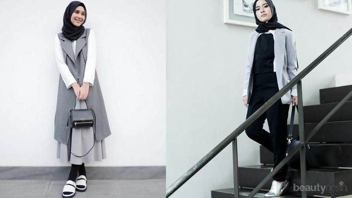 Style Monochrome Rani Hatta VS Restu Anggarini, Mana yang Lebih Keren?