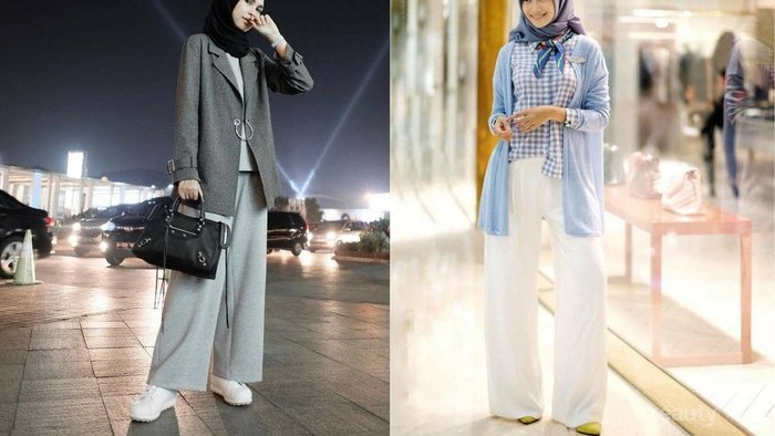  Inspirasi  Padu Padan Celana  Kulot  Hijab  untuk Tampil Lebih 