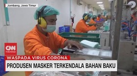 VIDEO: Produsen Masker Terkendala Bahan Baku