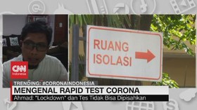 VIDEO: Mengenal Rapid test Corona