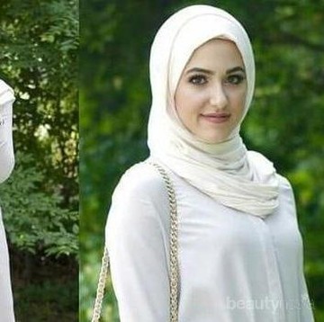 Tampil Lebih Stylish dengan Outfit Hijab Warna Putih, Lihat Padu Padannya di Sini!