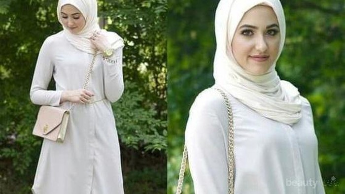 Tampil Lebih Stylish dengan Outfit Hijab Warna Putih, Lihat Padu Padannya di Sini!