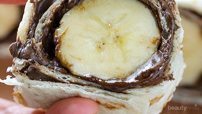 Snack Sehat Sushi Pisang dan Cokelat Nutella, Cuma 5 Menit Membuatnya!