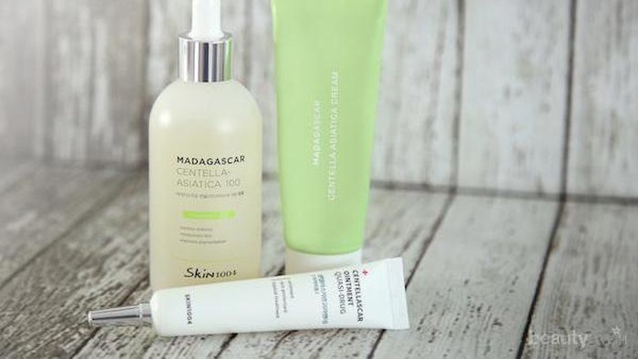 Rangkaian Skincare 1004 Madagaskar Centella untuk Menghilangkan Kemerahan dan Jerawat