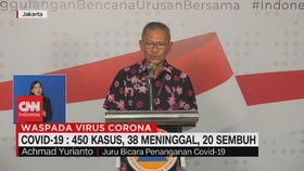 VIDEO: Pasien Positif Corona Bertambah Menjadi 450