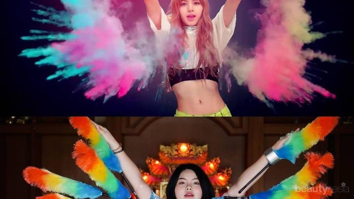 Kreatif! Tirukan Gaya Selebriti, Selebgram Ini Gunakan Outfit Nyeleneh dan Hemat Budget