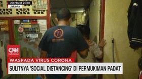 VIDEO: Sulitnya 'Social Distancing' di Pemukiman Padat