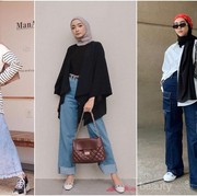 Masih Jadi Tren Fashion 2020, 6 Inspirasi Celana Jeans Kekinian ala Influencer Hijab