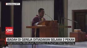 VIDEO: Ibadah di Gereja Ditiadakan Selama 2 Pekan
