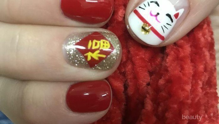 7 Inspirasi Nail Art Bertema Imlek 2020 Ini Cute Banget, Intip Yuk!