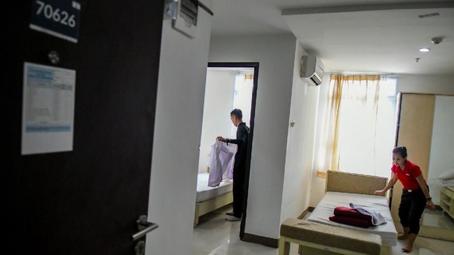 Rumah Sakit Darurat Wisma Atlet Kemayoran tengah melakukan finalisasi persiapan pembukaan tower 8 untuk menampung pasien Covid-19 tanpa gejala.