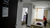 FOTO : Menyulap Wisma Atlet Jadi RS Darurat Corona Wisma Atlet Kemayoran disulap menjadi rumah sakit darurat untuk pasien Covid-19 akibat virus corona.