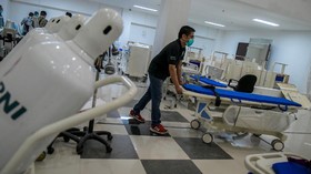 RS Wisma Atlet 8 April: 318 Positif, 150 PDP dan 59 ODP