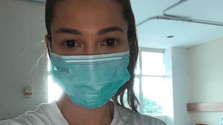 Istri Ganindra Bimo, Andrea Dian mengaku positif terjangkit virus Corona.
