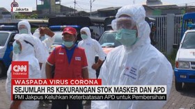 VIDEO: Sejumlah RS Kekurangan Stok Masker dan APD