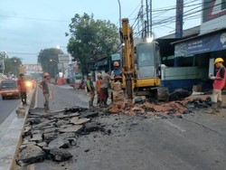 Sempat Retak Akibat Galian Pipa, Jl Sultan Agung Bekasi Kini Sudah Diperbaiki